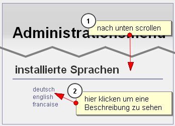Sprachpaket auswählen